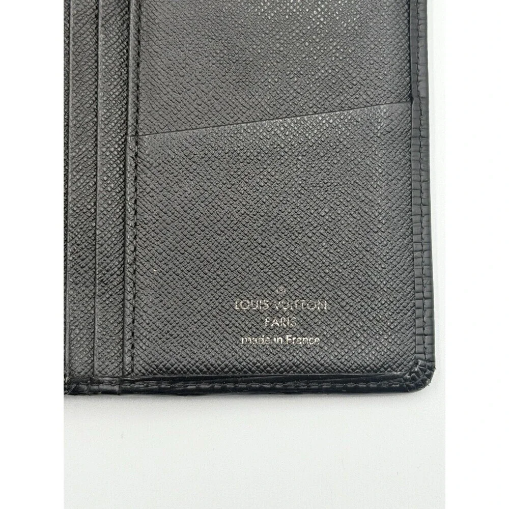 Louis Vuitton Epi Black Brazza Long Wallet Men's Leather Limited Edition Logo